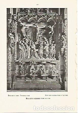 Postales: LAMINA 2187: CATEDRAL BURGOS. Relieve del Trasaltar - Vicente Lamperez