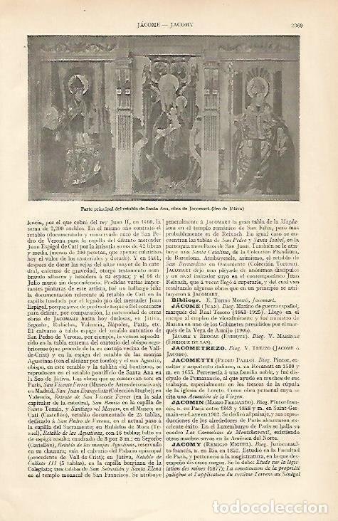 Postkarten: LAMINA ESPASA 6120: Retablo de Santa Ana en Jativa Valencia - Varios Autores
