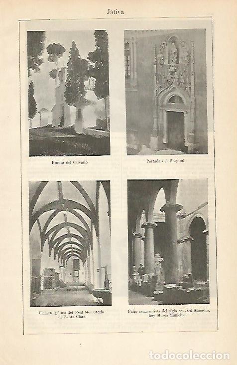 Postais: LAMINA ESPASA 6193: Estampas de Jativa Valencia - Varios Autores