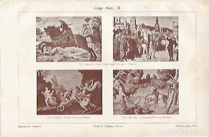 Cartoline: LAMINA ESPASA 6252: San Jorge por Carpaccio Giorgione y J. Diez - Varios Autores