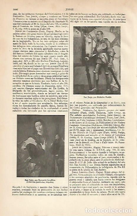Postkarten: LAMINA ESPASA 6251: San Jorge por F. Boehle y B. Cavallino - Varios Autores