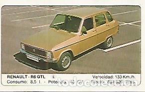 Postales: CROMO 290 ALBUM COCHES MOTOR 16: RENAULT - R5 GTL - Varios