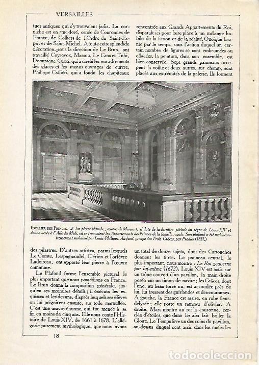 Postais: LAMINA 3706: VERSALLES. ESCALERA DE LOS PRINCIPES - Varios