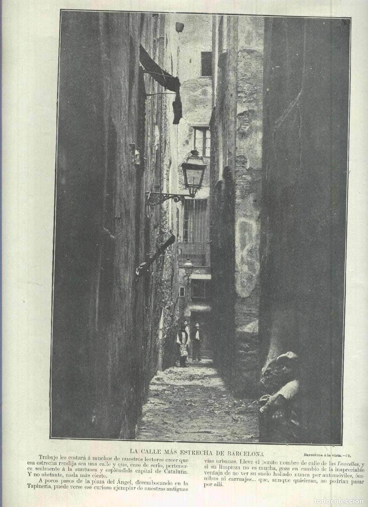 Postais: Lamina 049: La calle mas estrecha de Barcelona - VV.AA.