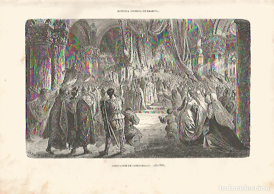 Cartoline: LAMINA 3301: Coronacion de Carlomagno. 800 - Varios