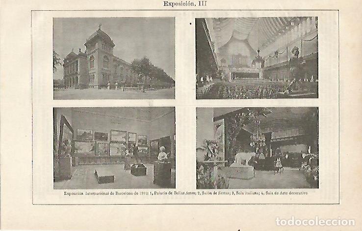 Postcards: LAMINA ESPASA 16469: Exposicion Internacional de Barcelona de 1911 - Varios