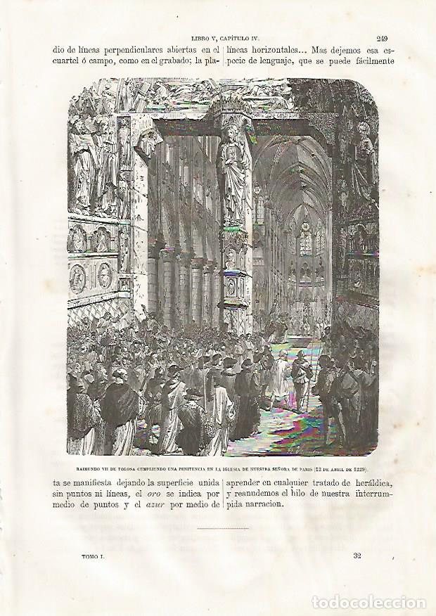 Postcards: LAMINA 3425: Raimundo VII de Tolosa el 12 de abril de 1229 - Varios