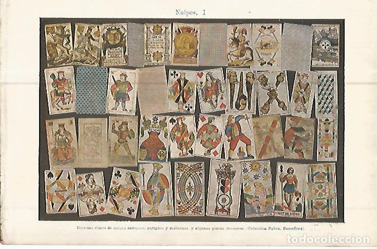 Cartes Postales: LAMINA ESPASA 10682: Naipes de la Coleccion Babra de Barcelona - Varios