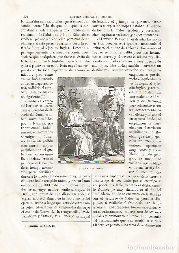Postales: LAMINA 3471: Carlos V y Duguesclin - Varios