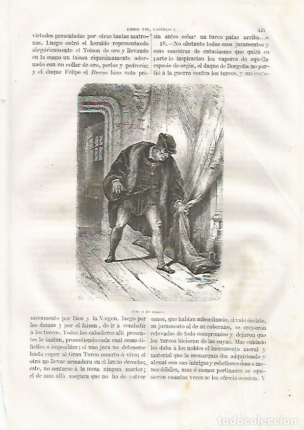 Postales: LAMINA 3508: Luis XI en Perona - Varios