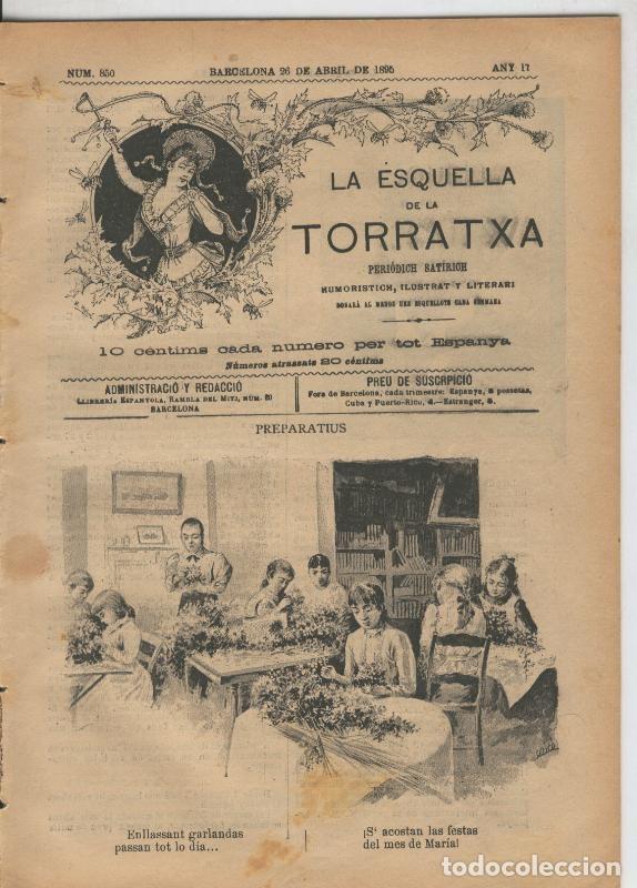 Cartes Postales: La esquella de la Torratxa numero 0850 del 26.4.1895 - Varios