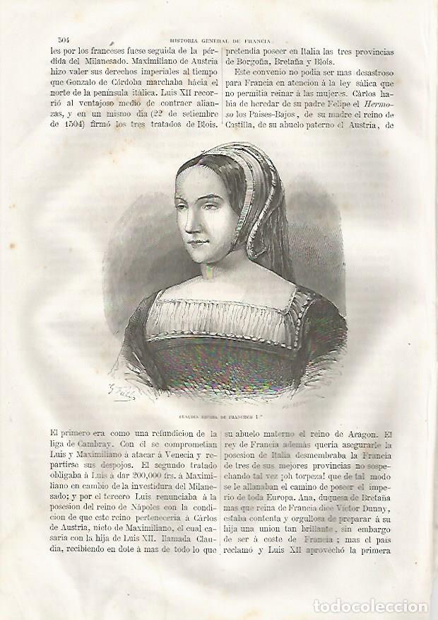 Postkarten: LAMINA 3530: Claudia esposa de Francisco I - Varios