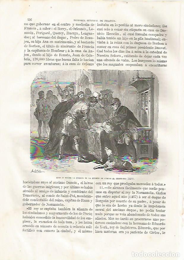 Postkarten: LAMINA 3512: Luis XI recibe la noticia de la muerte de Carlos El Temerario. 1477 - Varios