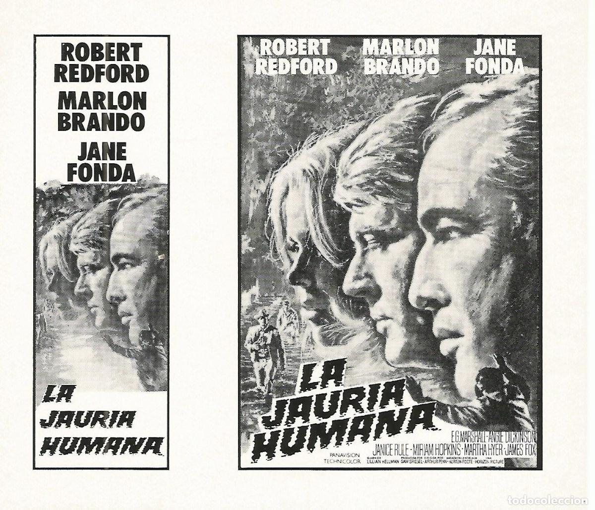 Cartes Postales: FLYER PUBLICITARIO 116: Film La jauria humana - Varios