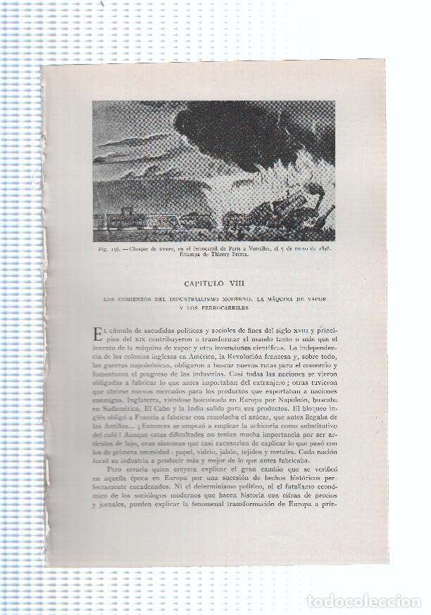 Cartes Postales: Historia del Mundo bloque 08: Los comienzos del industrialiso moderno.... (20 paginas, 21 fotos b/n