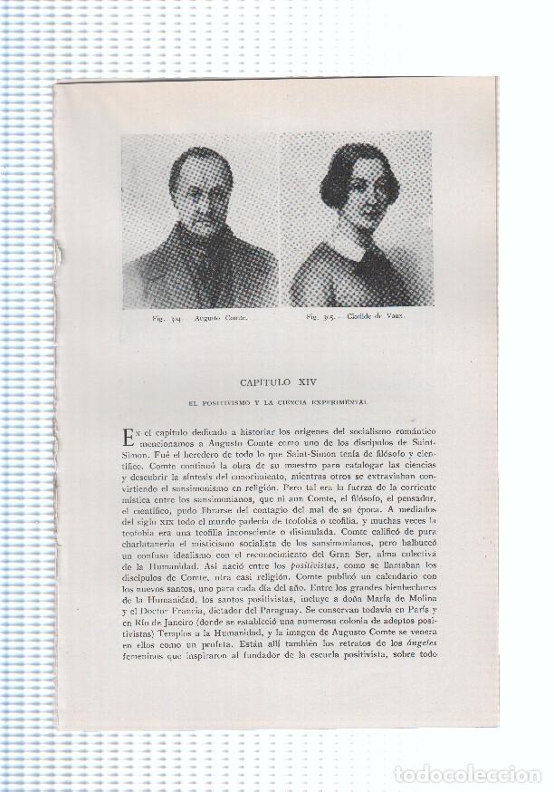 Cartes Postales: Historia del Mundo bloque 14: El positivismo y la ciencia experimental (22 paginas, 29 fotos b/n, 1