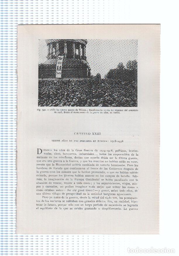 Cartes Postales: Historia del Mundo bloque 23: Veinte a&ntilde;os de paz precaria en europa 1918-1938 ( 26 paginas, 28 fotos