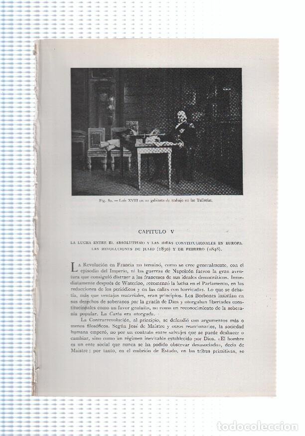 Cartes Postales: Historia del Mundo bloque 05: La lucha entre el absolutismo y ... (16 paginas, 19 fotos b/n) - Vario