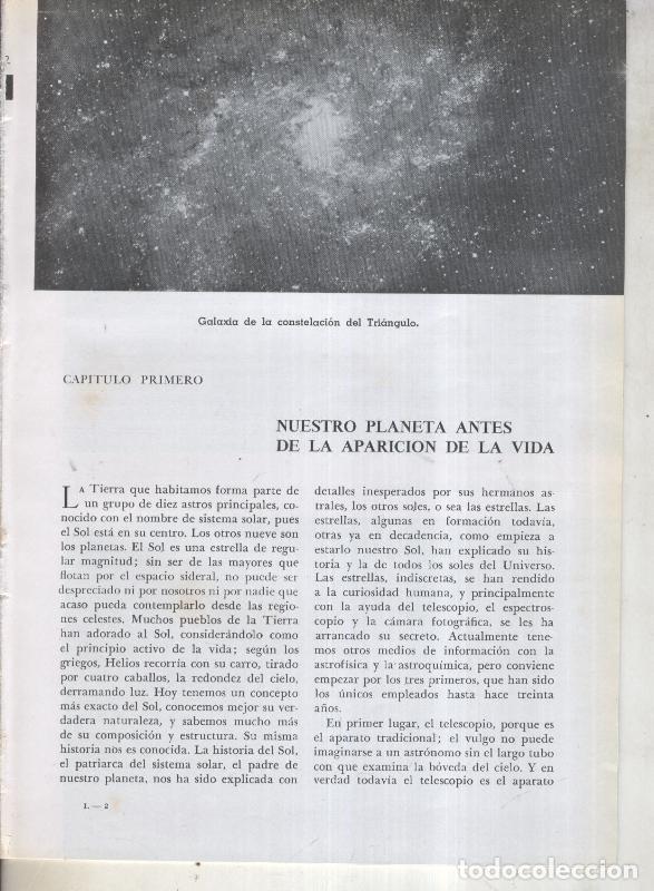 Cartes Postales: Jose Pijoan: Historia del Mundo volumen 1, capitulo 01: Nuestro planeta antes de - Varios