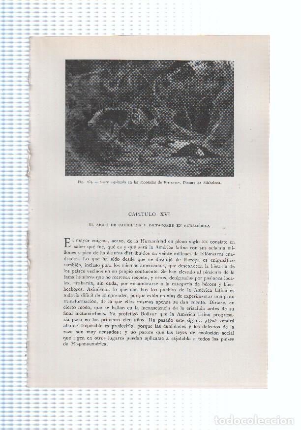 Cartes Postales: Historia del Mundo bloque 16: El siglo de caudillos y dictadores en sudamerica (18 paginas, 22 fotos