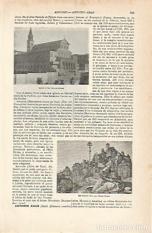 Cartoline: LAMINA ESPASA 7038: Iglesia de San Antonio en Roma - Varios