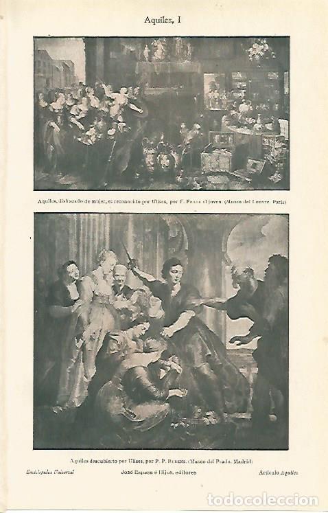 Cartoline: LAMINA ESPASA 7075: Aquiles - Varios