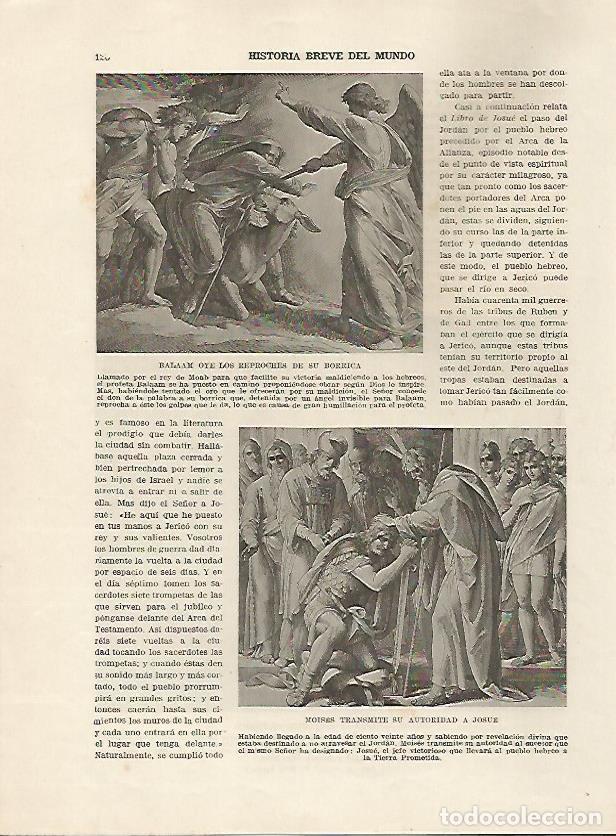 Postales: LAMINA 5083: Balaam oye los reproches de su burra. Moises transmite su autoridad a Josue - Guillermo