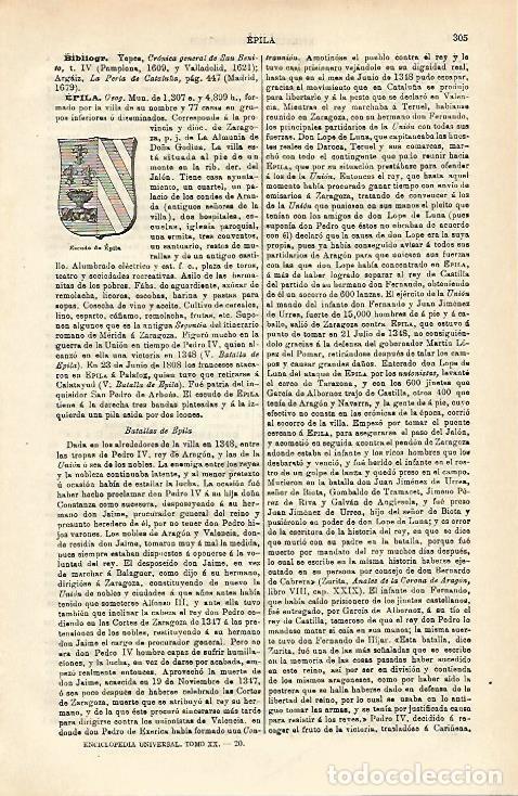 Cartoline: LAMINA ESPASA 16514: Escudo de Epila Zaragoza - Varios