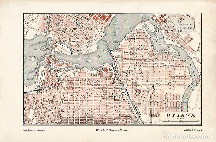 Postkarten: LAMINA ESPASA 7659: Plano de Ottawa Japon - Varios