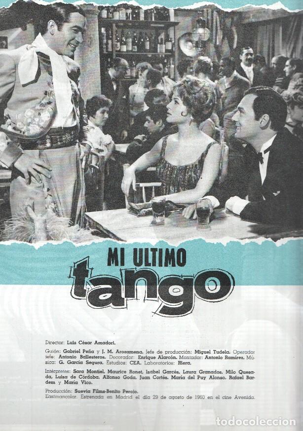 Cartes Postales: Ficha cine Suevia Films: Mi ultimo tango y Los dos golfillos - varios