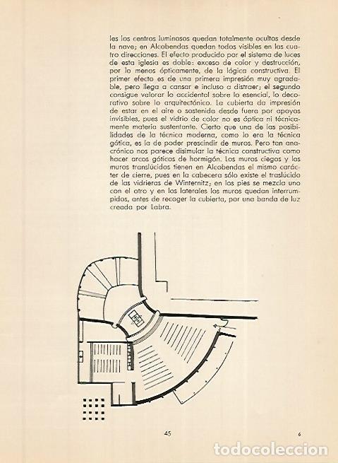 Postais: LAMINA 3606: Planta de la Iglesia de Alcobendas. Madrid - A. Fernandez Arenas