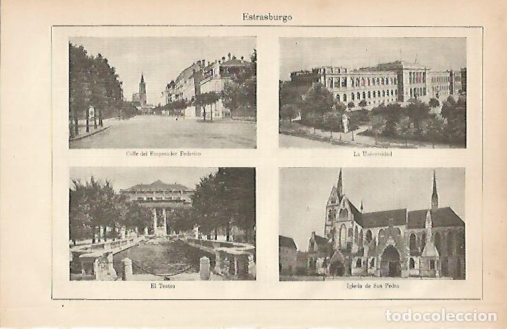 Postcards: LAMINA ESPASA 7889: Vistas de Estrasburgo Francia - Varios