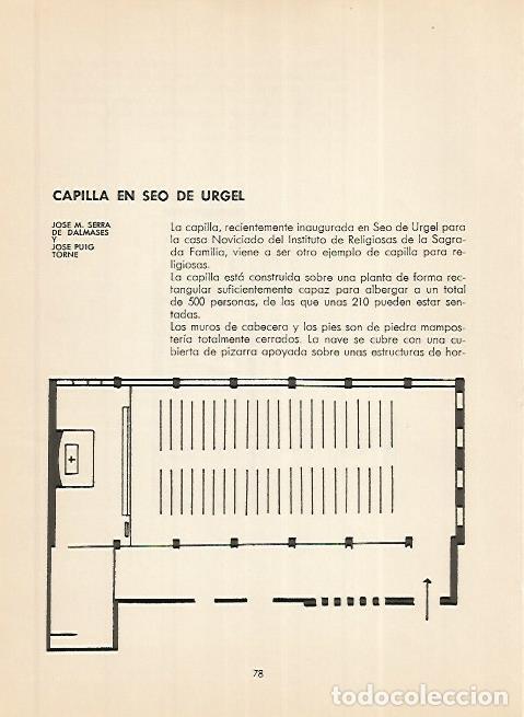 Postkarten: LAMINA 3619: Planta de la Capilla de la Seu d Urgell. Lleida - A. Fernandez Arenas