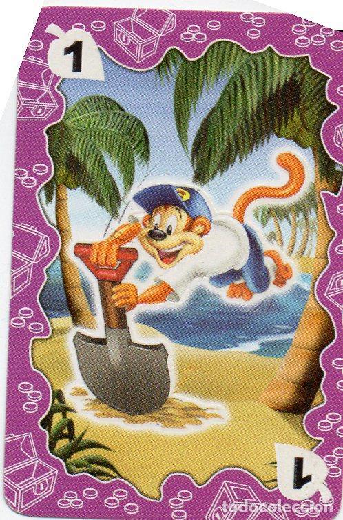 Cartes Postales: CROMO COLECCION CEREALES COCO POPS: Busqueda del tesoro Cromo 1 lila - Varios