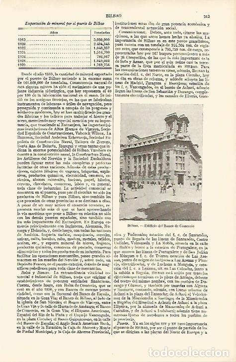 Cartoline: LAMINA ESPASA 8186: Banco de Comercio en Bilbao - Varios