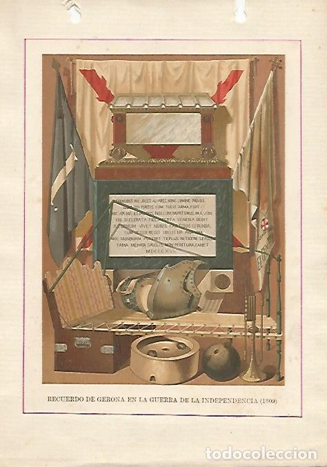 Cartoline: LAMINA 5250: Recuerdo de Girona en la Guerra de la Independencia 1809 - Varios