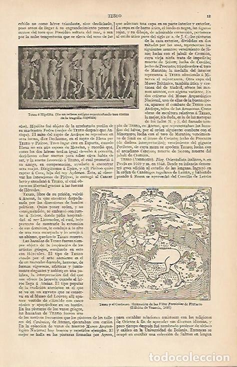 Postcards: LAMINA ESPASA 8285: Teseo e Hipolita y Teseo y el Centauro - Varios