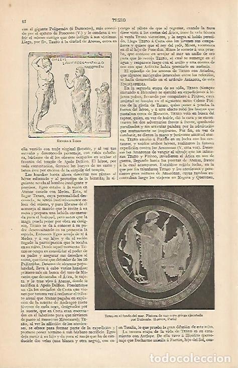 Cartoline: LAMINA ESPASA 8284: Teseo en el fondo del mar de una copa griega - Varios