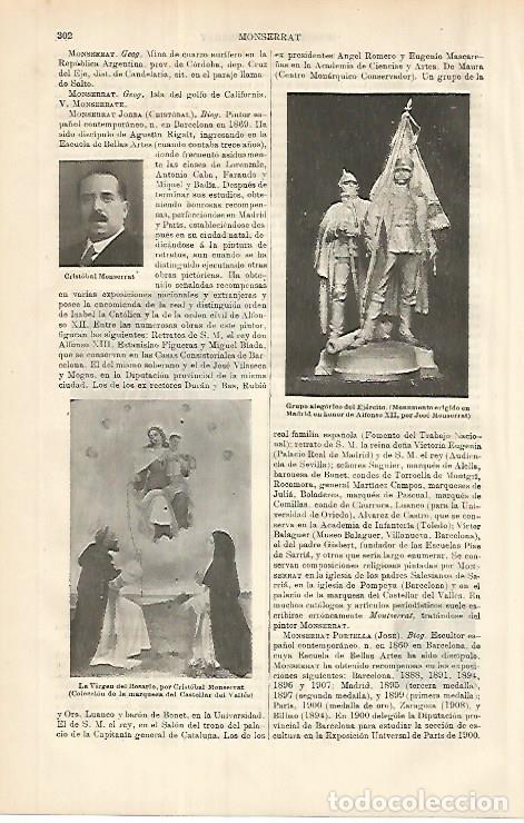 Postkarten: LAMINA ESPASA 8565: Obras de Cristobal y Jose Monserrat - Varios