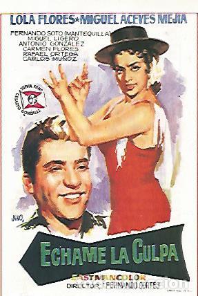 Cartes Postales: CROMO CINE 1190: ECHAME LA CULPA - Varios