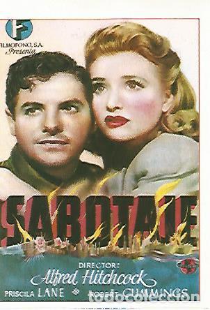 Cartes Postales: CROMO CINE 1217: SABOTAJE - Varios