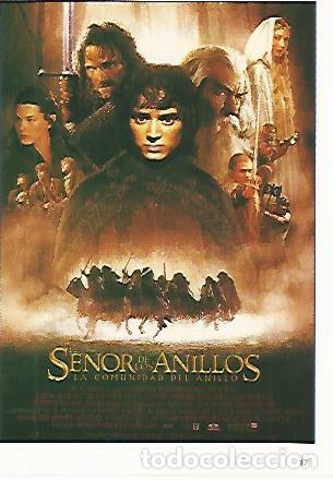 Postales: CROMO CINE 1242: EL SE&Ntilde;OR DE LOS ANILLOS. LA COMUNIDAD DEL ANILLO - Varios