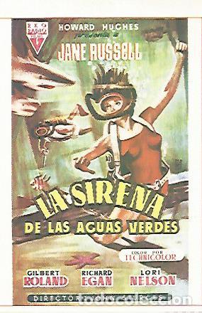 Cartes Postales: CROMO CINE 1302: LA SIRENA DE LAS AGUAS VERDES - Varios