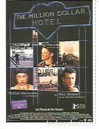 Cartes Postales: CROMO CINE 1328: THE MILLION DOLLAR HOTEL - Varios