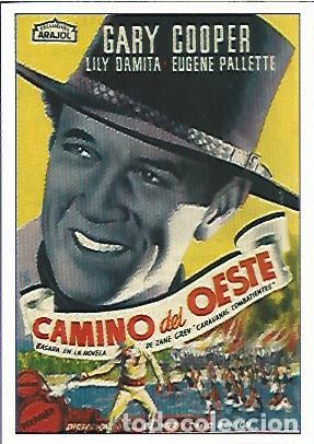 Postales: CROMO CINE 1335: CAMINO DEL OESTE - Varios