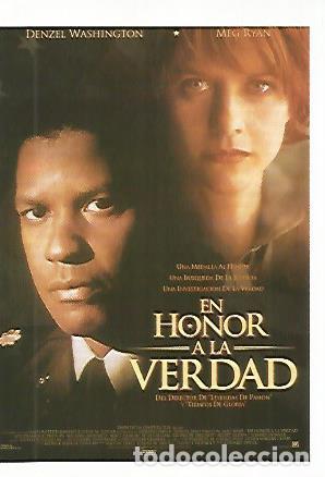 Postales: CROMO CINE 1349: EN HONOR DE LA VERDAD - Varios