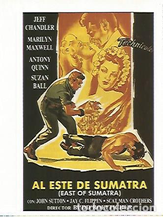 Postales: CROMO CINE 1357: AL ESTE DE SUMATRA - Varios