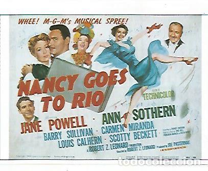 Postkarten: CROMO CINE 1404: NANCY SE VA A RIO - Varios