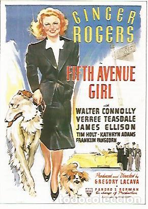 Postkarten: CROMO CINE 1390: LA CHICA DE LA QUINTA AVENIDA - Varios