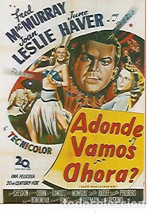 Postkarten: CROMO CINE 1428: ADONDE VAMOS AHORA - Varios